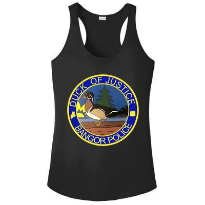 Duck Of Justice Bangor Police Ladies PosiCharge Competitor Racerback Tank