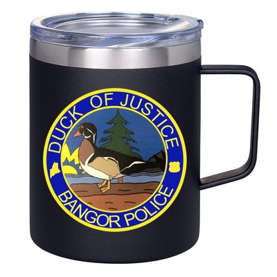 Duck Of Justice Bangor Police 12oz Stainless Steel Coffee Mug