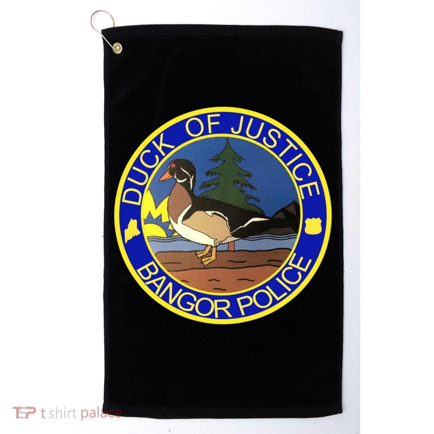 Duck Of Justice Bangor Police Golf Towel