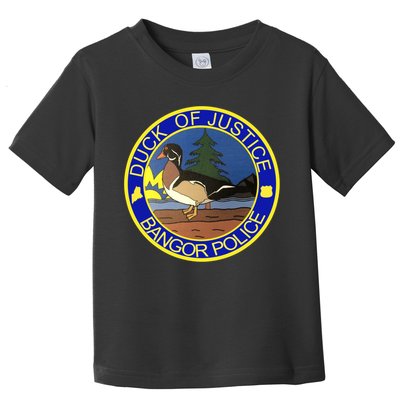 Duck Of Justice Bangor Police Toddler T-Shirt