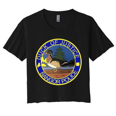 Duck Of Justice Bangor Police Crop Top