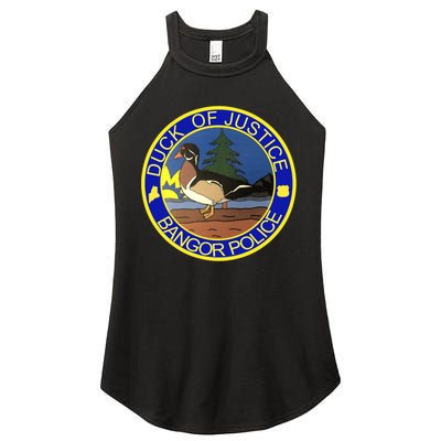 Duck Of Justice Bangor Police Women's Perfect Tri Rocker Tank