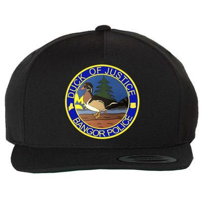 Duck Of Justice Bangor Police Wool Snapback Cap