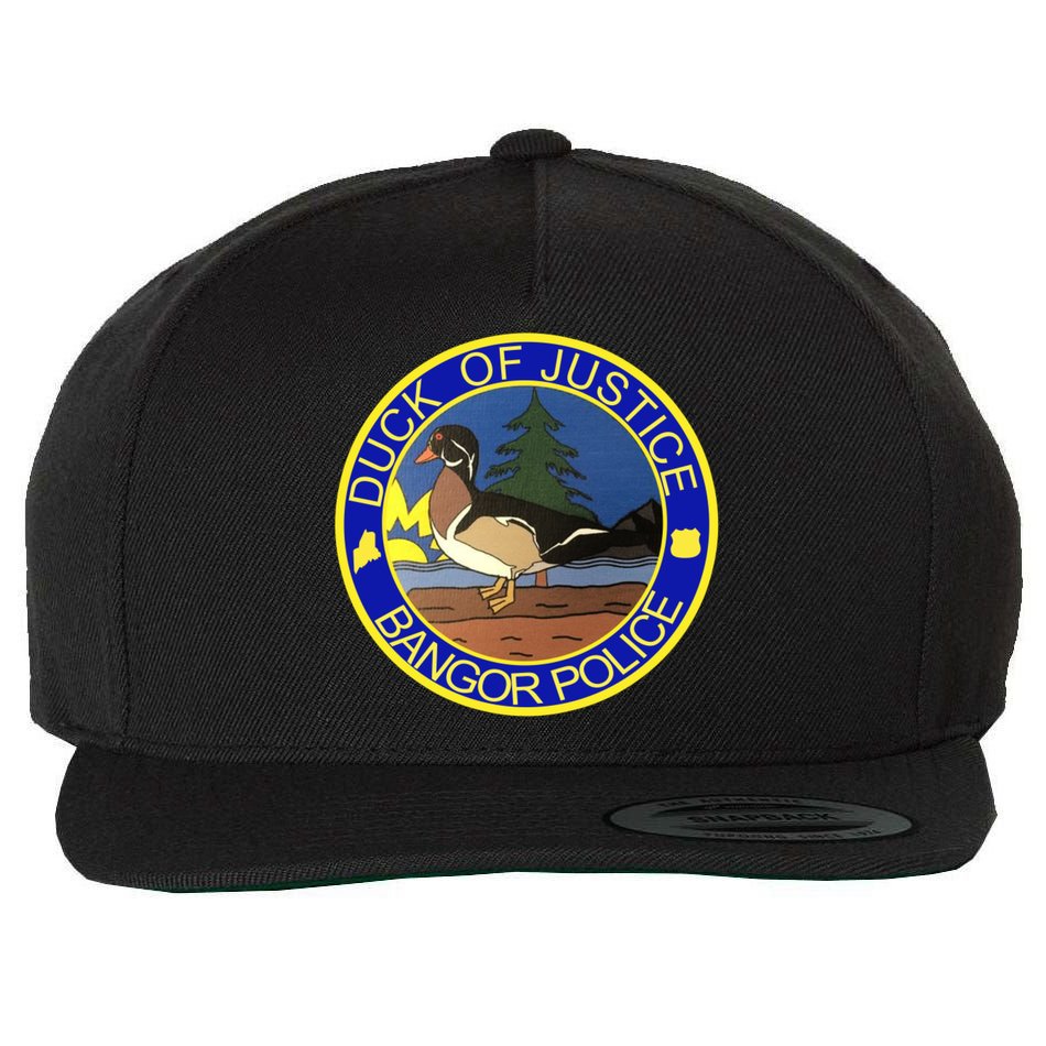 Duck Of Justice Bangor Police Wool Snapback Cap