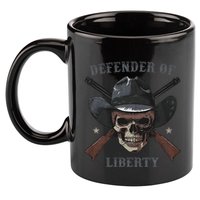Defender Of Liberty Skull 11oz C Handle Ceramic Mug