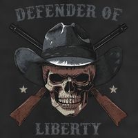 Defender Of Liberty Skull 11oz C Handle Ceramic Mug