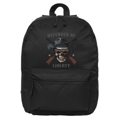 Defender Of Liberty Skull 16 in Basic Backpack