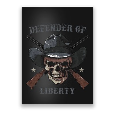 Defender Of Liberty Skull Poster