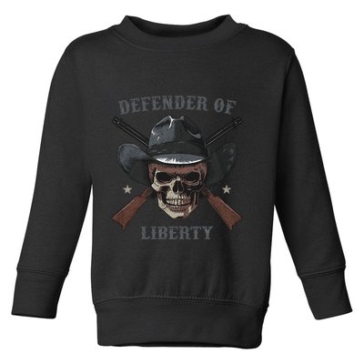 Defender Of Liberty Skull Toddler Sweatshirt