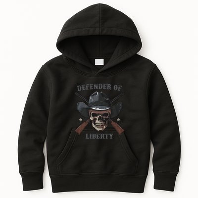 Defender Of Liberty Skull Kids Hoodie