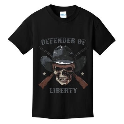Defender Of Liberty Skull Kids T-Shirt