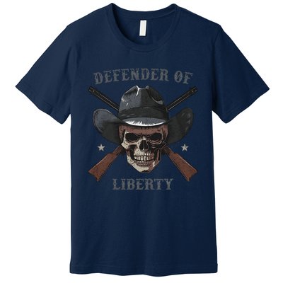 Defender Of Liberty Skull Premium T-Shirt