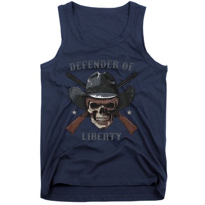 Defender Of Liberty Skull Tank Top