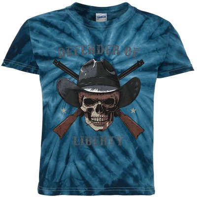 Defender Of Liberty Skull Kids Tie-Dye T-Shirt