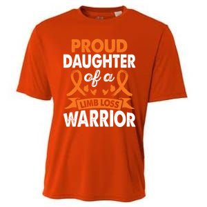 Daughter Of Limb Loss Warrior Awareness Month Orange Ribbon Meaningful Gift Cooling Performance Crew T-Shirt