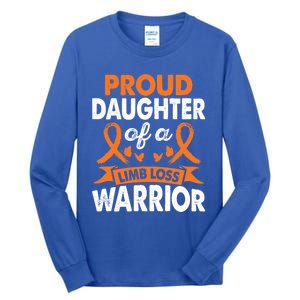 Daughter Of Limb Loss Warrior Awareness Month Orange Ribbon Meaningful Gift Tall Long Sleeve T-Shirt