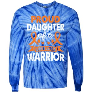 Daughter Of Limb Loss Warrior Awareness Month Orange Ribbon Meaningful Gift Tie-Dye Long Sleeve Shirt