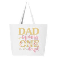 Dad Of Little Miss Onederful Birthday 1st Family Matching 25L Jumbo Tote