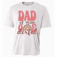 Dad Of Little Miss Onederful 1st Bday Boho Rainbow Cooling Performance Crew T-Shirt