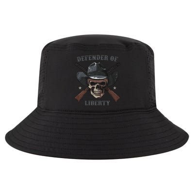 Defender Of Liberty Skull Cool Comfort Performance Bucket Hat