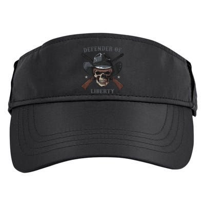 Defender Of Liberty Skull Adult Drive Performance Visor