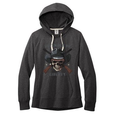 Defender Of Liberty Skull Women's Fleece Hoodie