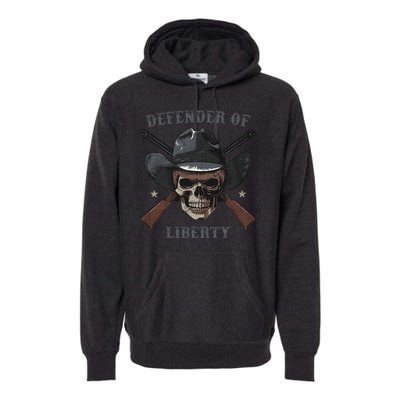 Defender Of Liberty Skull Premium Hoodie