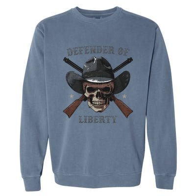 Defender Of Liberty Skull Garment-Dyed Sweatshirt