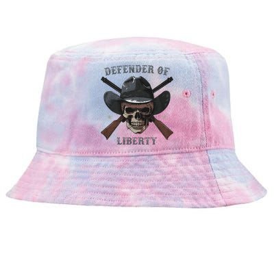 Defender Of Liberty Skull Tie-Dyed Bucket Hat