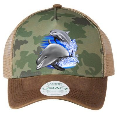 Dolphins Jumping Legacy Tie Dye Trucker Hat