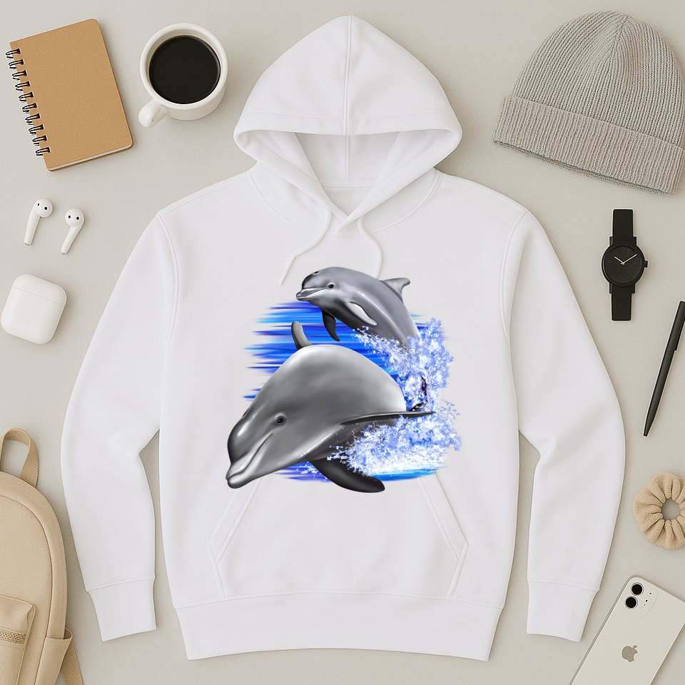 Dolphins Jumping Hoodie