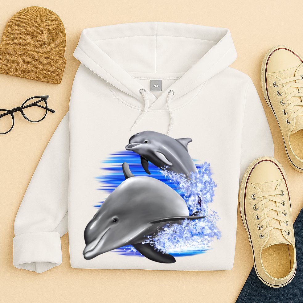 Dolphins Jumping Hoodie