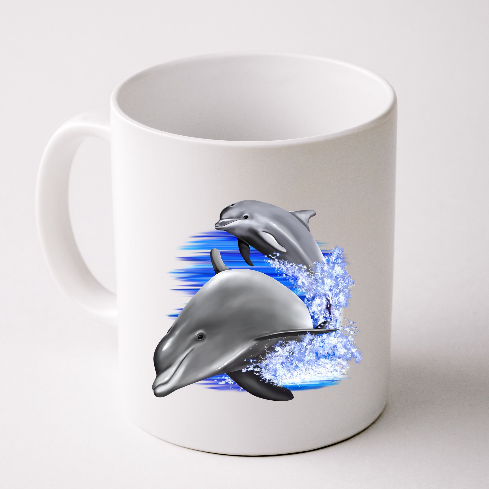 Dolphins Jumping Mug