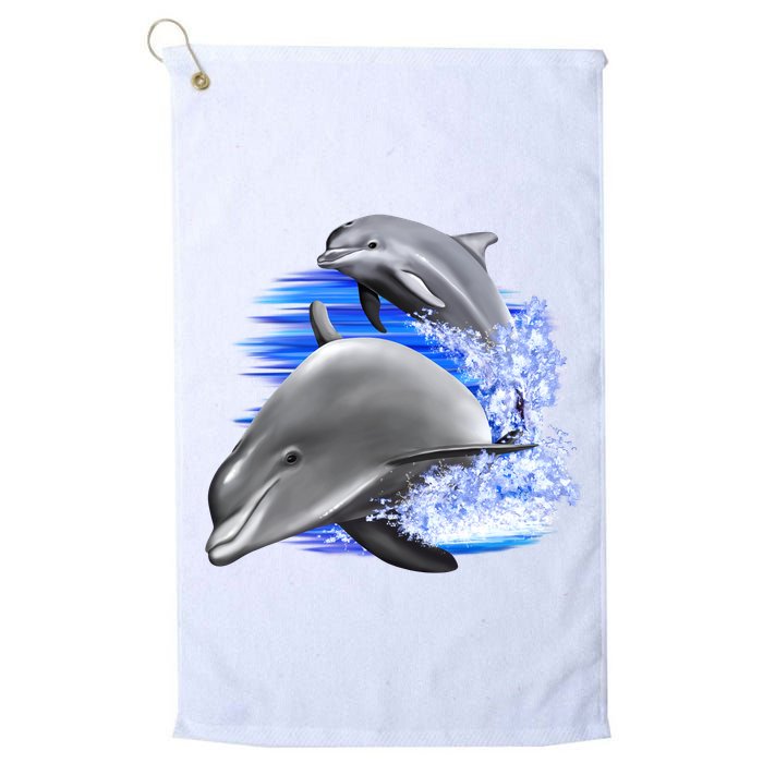 Dolphins Jumping Golf Towel