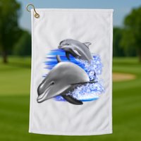 Dolphins Jumping Golf Towel