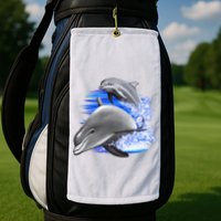Dolphins Jumping Golf Towel
