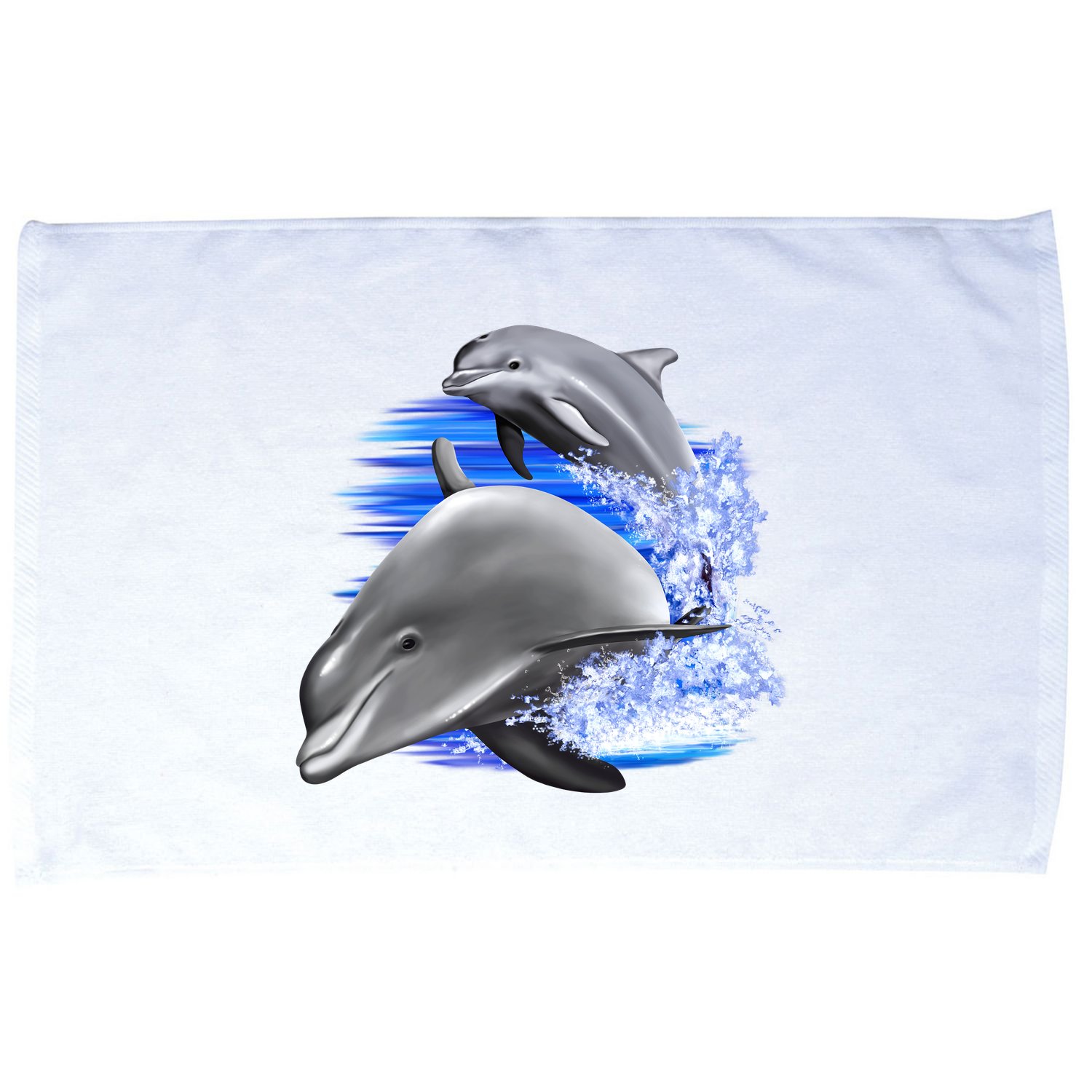 Dolphins Jumping Microfiber Hand Towel