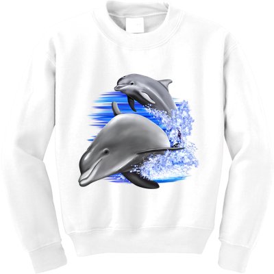 Dolphins Jumping Kids Sweatshirt