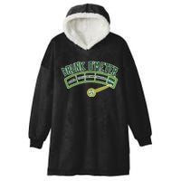 Drunk O Meter St Patrick's Day Saint Irish Lads Sarcastic Hooded Wearable Blanket