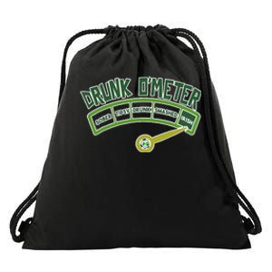 Drunk O Meter St Patrick's Day Saint Irish Lads Sarcastic Drawstring Bag