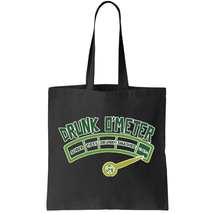 Drunk O Meter St Patrick's Day Saint Irish Lads Sarcastic Tote Bag