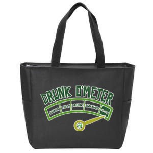 Drunk O Meter St Patrick's Day Saint Irish Lads Sarcastic Zip Tote Bag