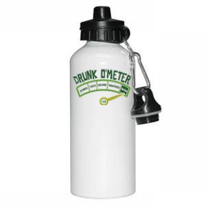 Drunk O Meter St Patrick's Day Saint Irish Lads Sarcastic Aluminum Water Bottle