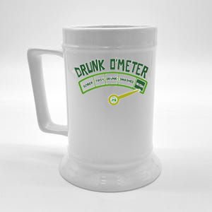 Drunk O Meter St Patrick's Day Saint Irish Lads Sarcastic Beer Stein