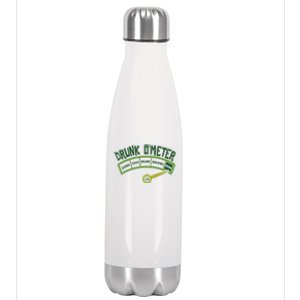 Drunk O Meter St Patrick's Day Saint Irish Lads Sarcastic Stainless Steel Insulated Water Bottle