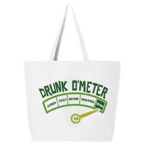 Drunk O Meter St Patrick's Day Saint Irish Lads Sarcastic 25L Jumbo Tote