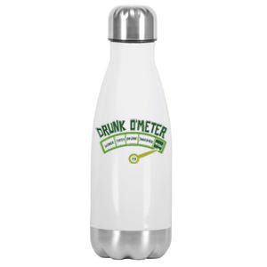 Drunk O Meter St Patrick's Day Saint Irish Lads Sarcastic Stainless Steel Insulated Water Bottle