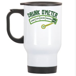 Drunk O Meter St Patrick's Day Saint Irish Lads Sarcastic Stainless Steel Travel Mug