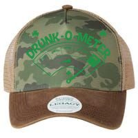Drunk O Meter Sober Boozed Drunk Smashed Irish Clover Shamrocks Legacy Tie Dye Trucker Hat