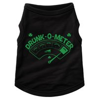 Drunk O Meter Sober Boozed Drunk Smashed Irish Clover Shamrocks Doggie Tank